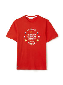 Lacoste Mens Orange Fair Play T-Shirt 