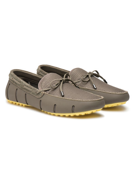 SWIMS Braided Lace Loafer Driver DT in Khaki/Lemon Size 8 SWIMS Braided Lace Loafer Driver DT in Khaki/Lemon Size 8