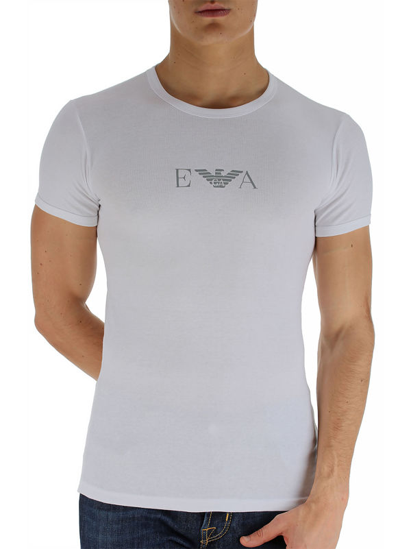 Armani Mens White Underwear T-Shirt | Brandedwear.co.uk