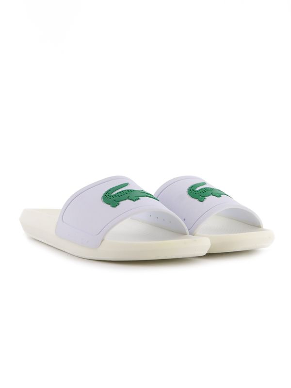 lacoste green flip flops