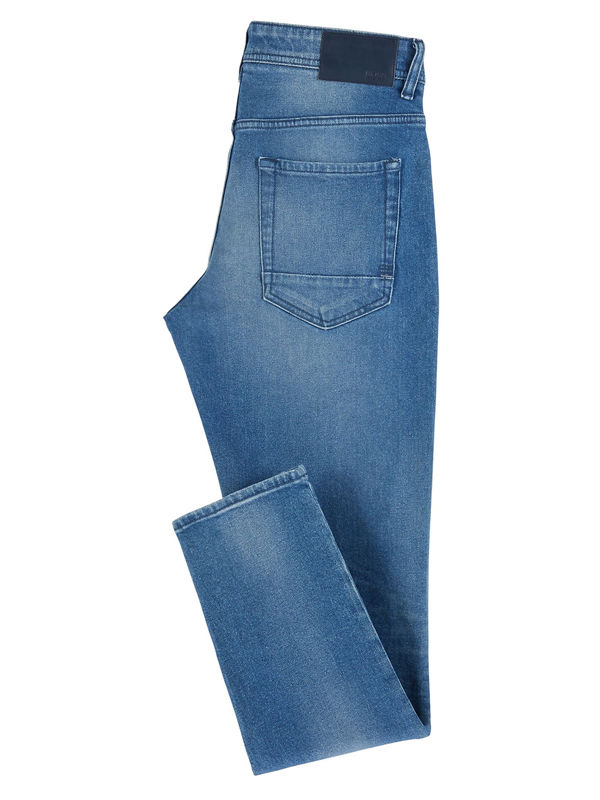 Hugo Boss Mens Blue Tapered Fit Jeans Brandedwear.co.uk